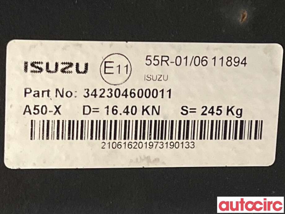 Hengerfeste til Isuzu D-Max 2012-2017 (Type II, Fase 1) (ISUZU|NO NR||342304600011)