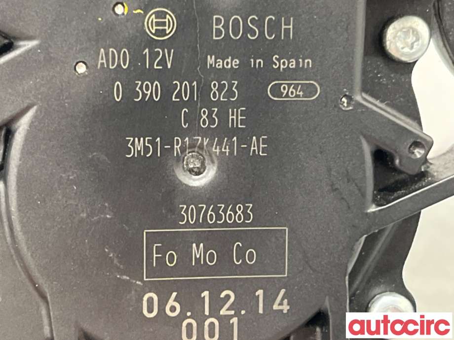 Viskermotor bakrute til Ford S-Max 2006-2010 (Type I, Fase 1)  (FORD|1689913|0390201823|3M51-R17K441-AE)