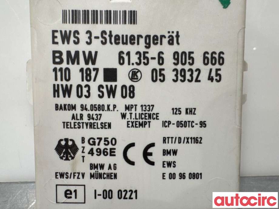 Styreenhet hengerfeste til BMW 3-Serie 1998-2005 (E46) (E46) (BMW|61356955253|05393245|6135-6905666)