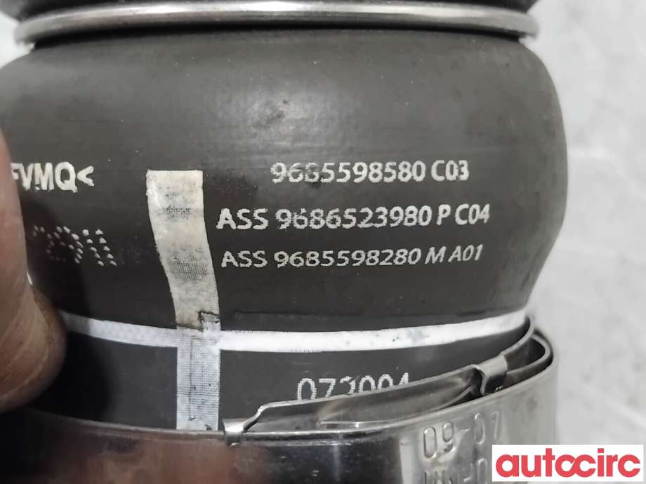 Turbo rør til Peugeot 308 2011-2013 (Type I, Fase 2) (PEUGEOT|0382PJ||9685598580)