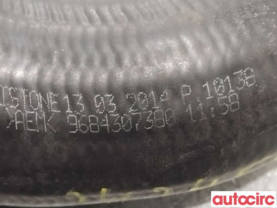 Turbo rør til Citroën Berlingo 2015-2019 (Type II, Fase 2) (CITROEN|0382NL||9684307380)