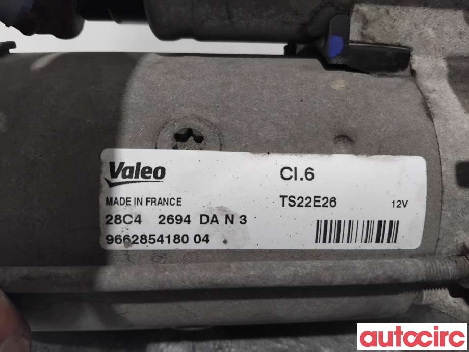 Starter diesel til Citroën Berlingo 2015-2019 (Type II, Fase 2)  (CITROEN|5802CE|TS22E26|9662854180)