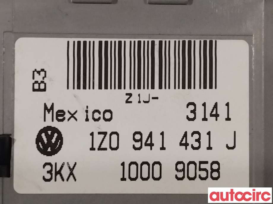 Bryter lys til Škoda Octavia 2009-2013 (Type II, Fase 2)  (SKODA|1Z0941431J)
