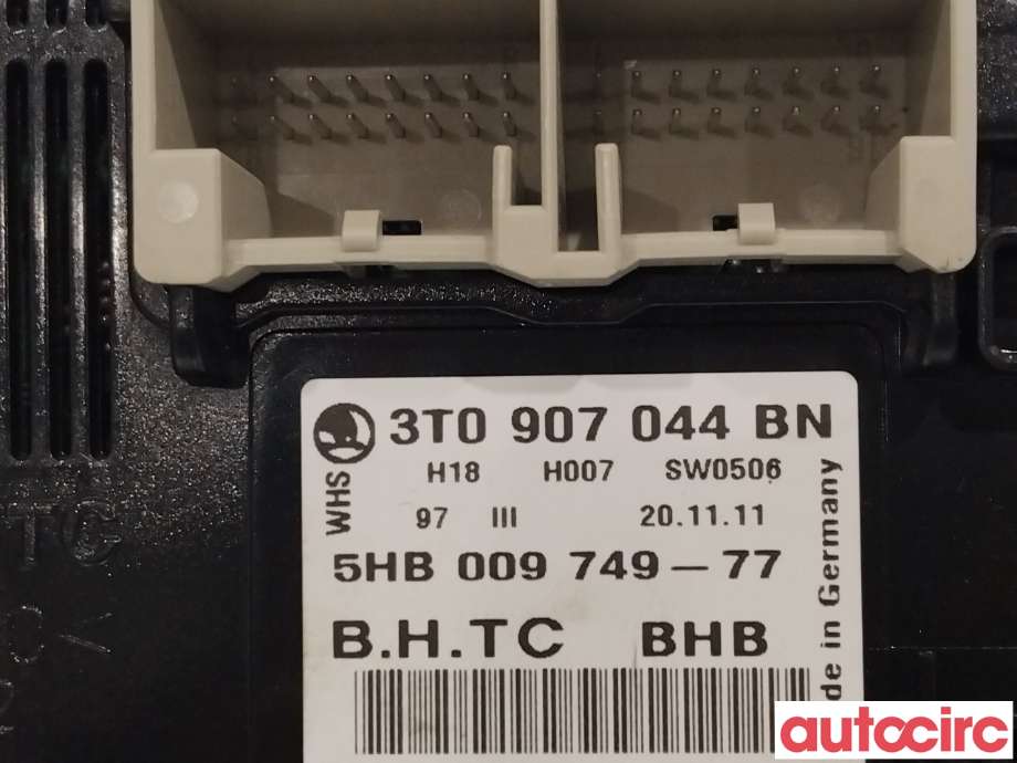 Varmeapparat betjening til Škoda Octavia 2009-2013 (Type II, Fase 2)  (SKODA|3T0907044BN)
