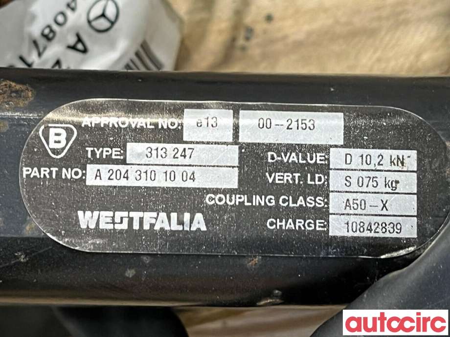 Hengerfeste til Mercedes C-Klasse 2011-2014 (Fase 2) (W204) (W204) (MERCEDES|A2043100400|313247|A2043101004)