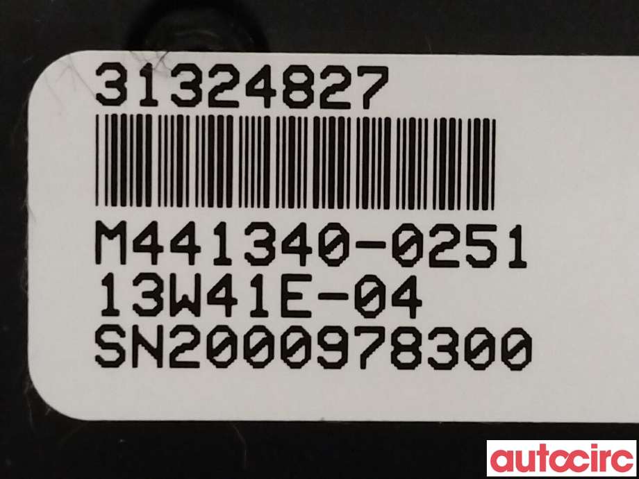 Varmeapparat betjening til Volvo XC70 2014-2016 (Type II, Fase 2) (VOLVO|31398065|31324827)