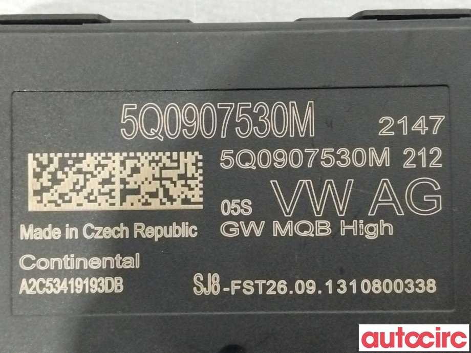 Diverse deler til VW Golf VII 2012-2017 (Fase 1) (VOLKSWAGEN|5Q0907530M)