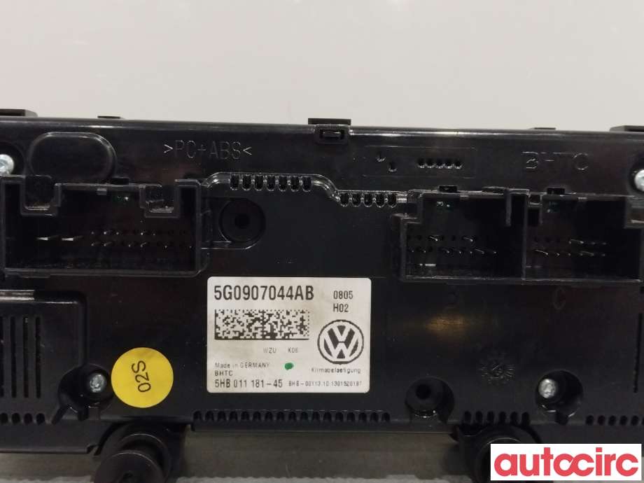Varmeapparat betjening til VW Golf VII 2012-2017 (Fase 1) (VOLKSWAGEN|5G0907044BE||5G0907044AB)