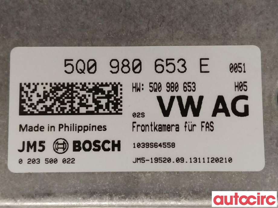 Kamera til VW Golf VII 2012-2017 (Fase 1) (VOLKSWAGEN|5Q0980653G|5Q0980653E)