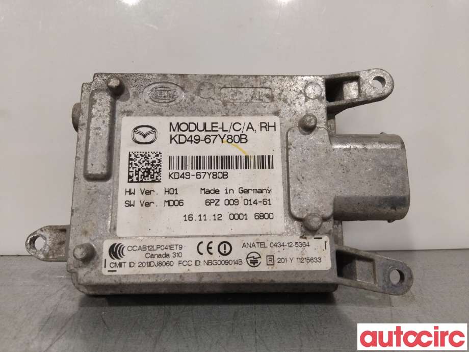 Sensor radar til Mazda CX-5 2012-2017 (Type I)  (MAZDA|KD49-67-Y80B|6PZ009014-61|KD49-67Y80B)
