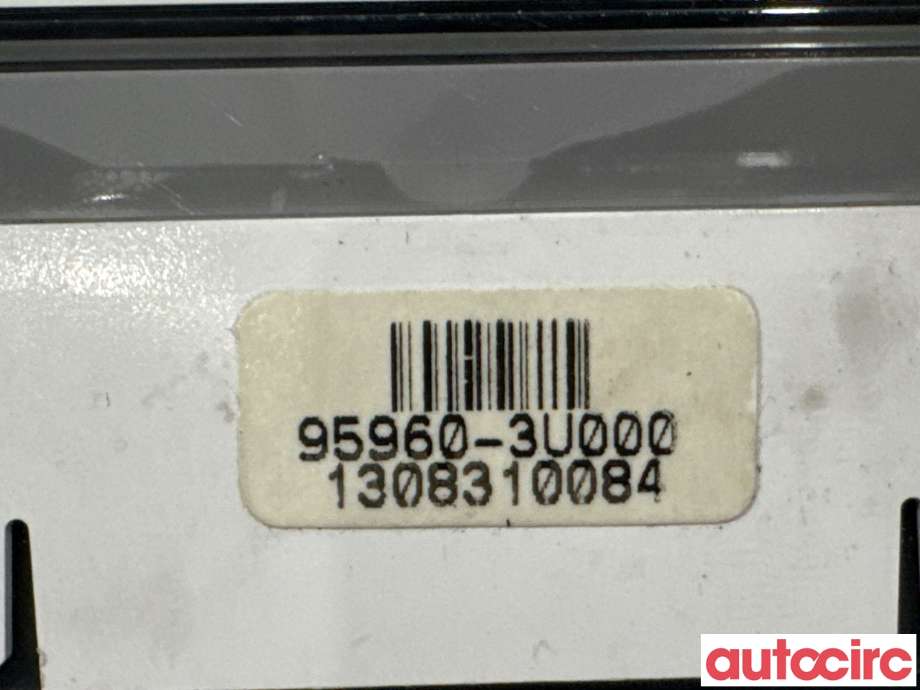 Multimedia display (MCU - Media Controller Unit) til Kia Sportage 2010-2016 (Type III)  (KIA|959603U000||95960-3U000)