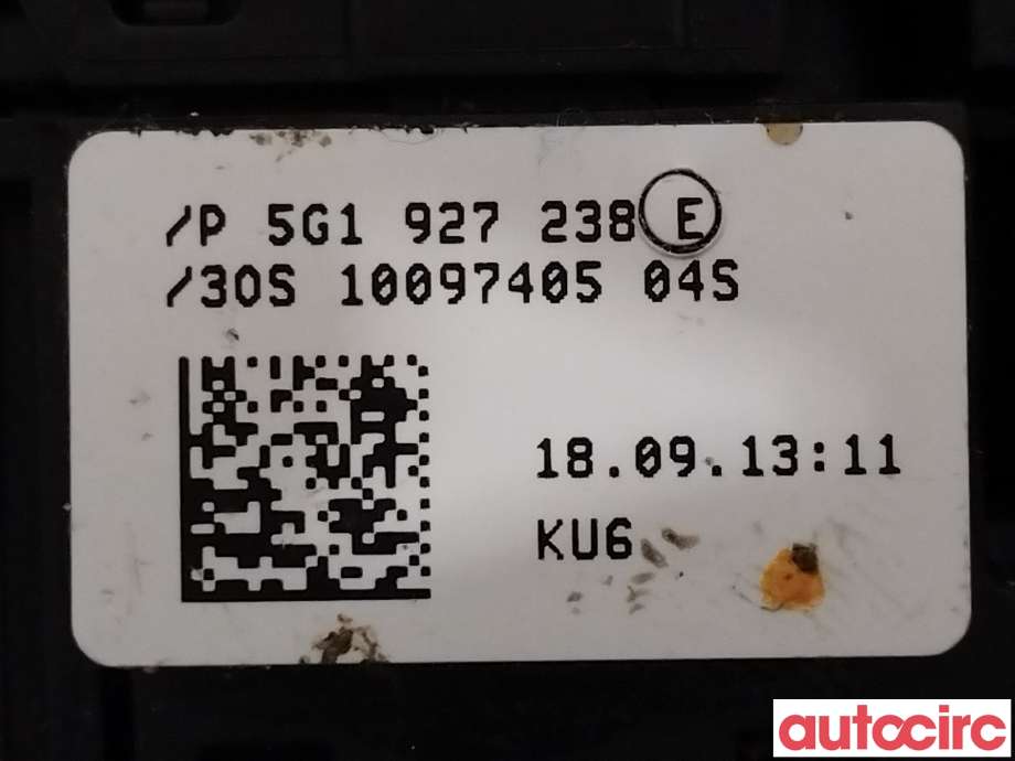 Bryter diverse til VW Golf VII 2012-2017 (Fase 1)  (VOLKSWAGEN|5G1927238E)