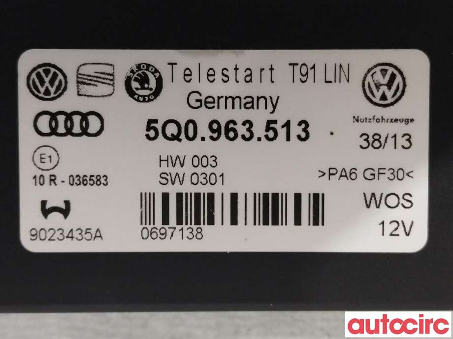 Styreenhet diverse til VW Golf VII 2012-2017 (Fase 1)  (VOLKSWAGEN|5Q0963513)
