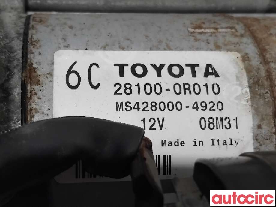 Starter diesel til Toyota Avensis 2009-2015 (Type III, Fase 1)  (TOYOTA|281000R010|MS428000-4920|28100-0R010)