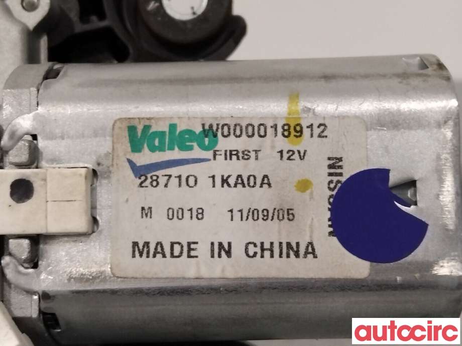Viskermotor bakrute til Nissan Juke 2010-2014 (Fase 1) (NISSAN|287101KA0A|W000018912)
