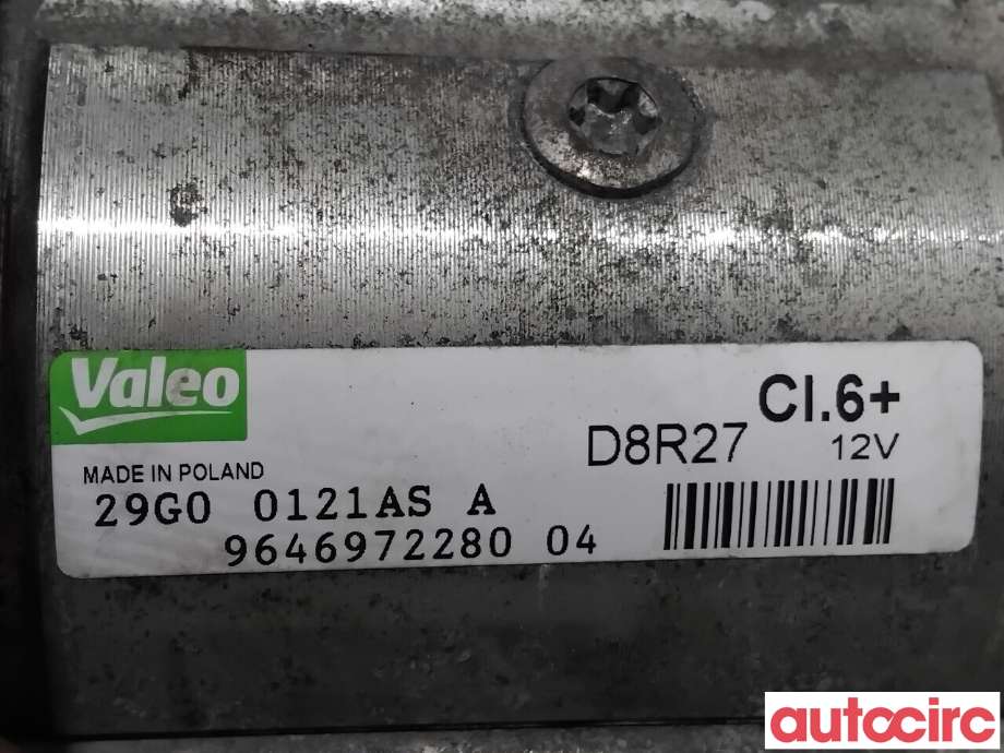 Starter diesel til Peugeot RCZ 2010-2015  (PEUGEOT|5802EF|D8R27|9646972280)