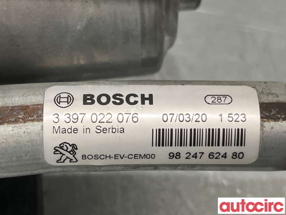 Viskermotor frontrute til Peugeot 5008 2017-->> (Type II)  (PEUGEOT|9810989580|1397225028|9824762480)