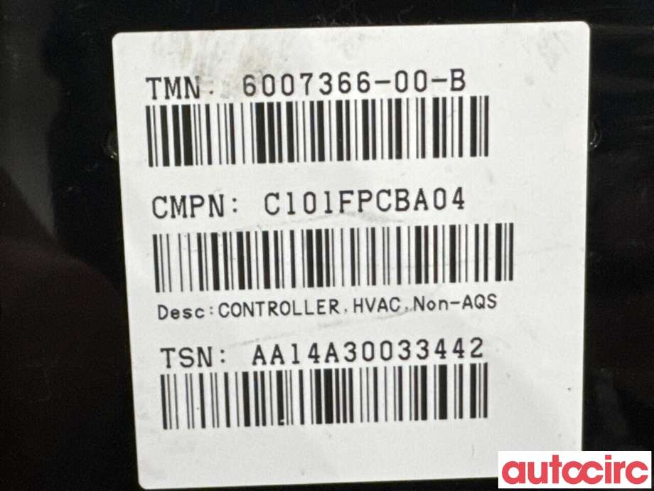 Styreenhet klima/aircondition til Tesla Model S 2013-2016 (Fase 1)  (TESLA|6007366-00-B|C101FPCBA04)