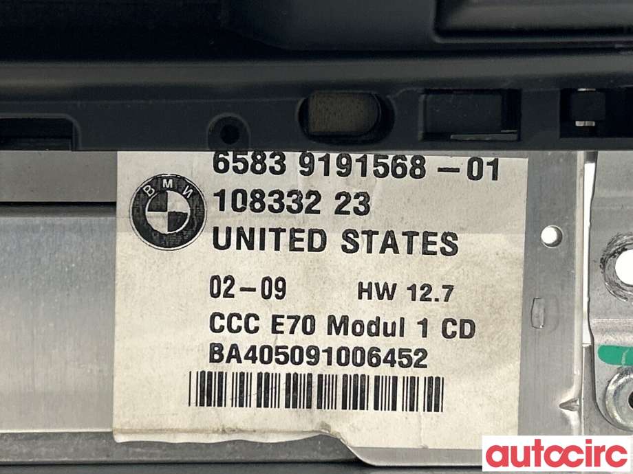 Bilstereo til BMW X6 2008-2014 (E71/E72) (E71/E72) (BMW|65839165854|65839191568)