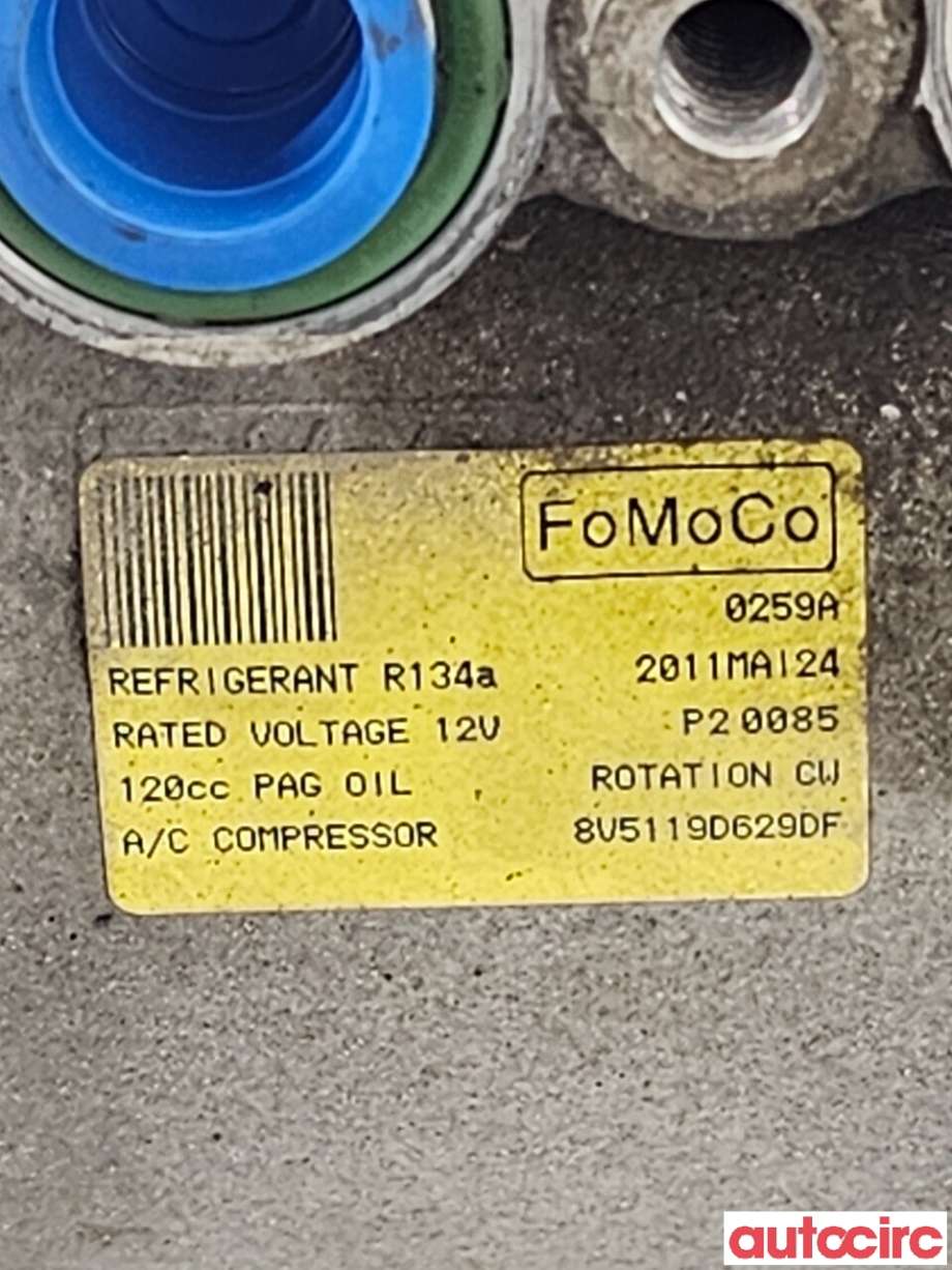 Aircondition kompressor til Ford Fiesta 2008-2012 (Type VI, Fase 1)  (FORD|1767718|8V5119D629DF)