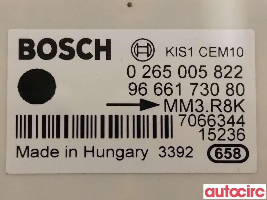 Sensor diverse til Peugeot Partner 2015-2019 (Type II, Fase 2)  (PEUGEOT|454951|9666173080)