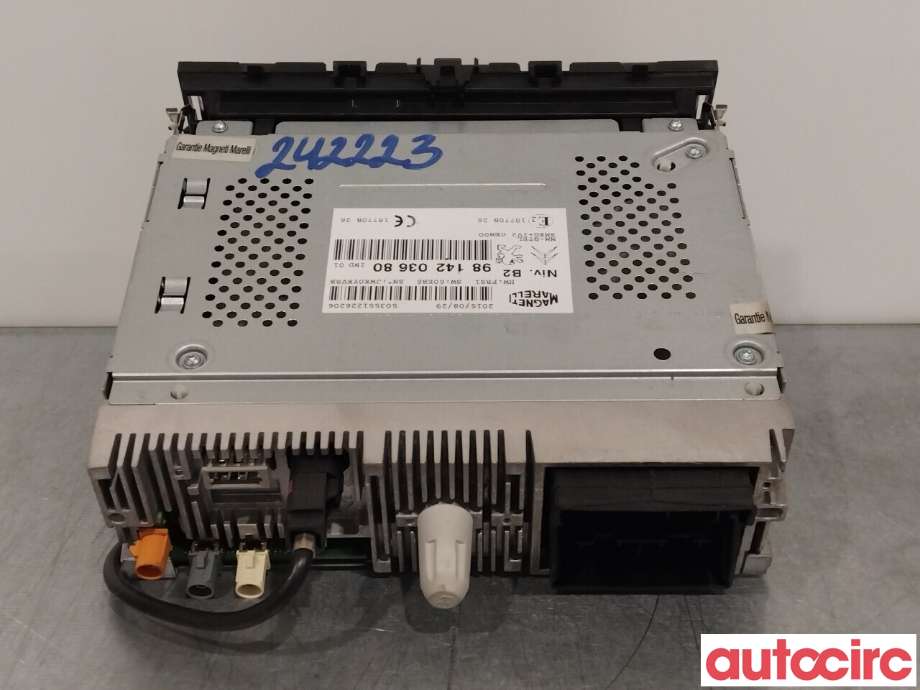 Multimedia display (MCU - Media Controller Unit) til Peugeot Partner 2015-2019 (Type II, Fase 2)  (PEUGEOT|1613586380|9814203680)