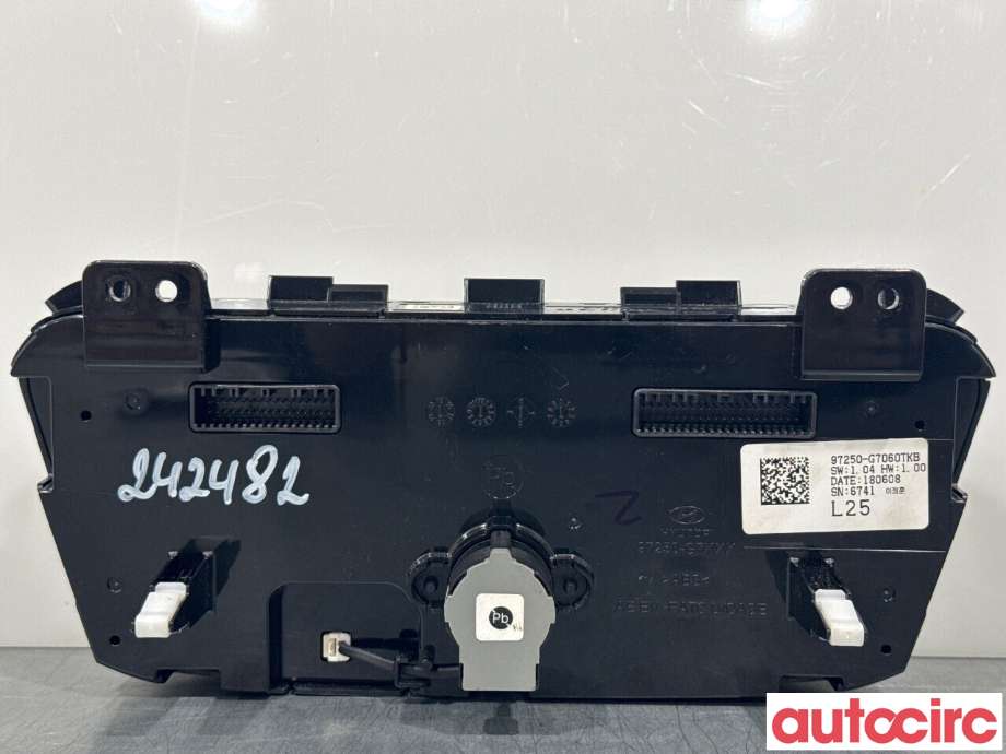 Varmeapparat betjening til Hyundai Ioniq Electric 2016-2019 (Fase 1)  (HYUNDAI|97250G7060TKB||97250-G7060TKB)