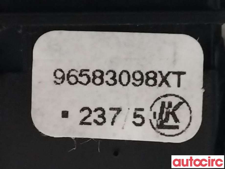 Bryter diverse til Peugeot Partner 2015-2019 (Type II, Fase 2)  (PEUGEOT|6490E6|96583098XT)