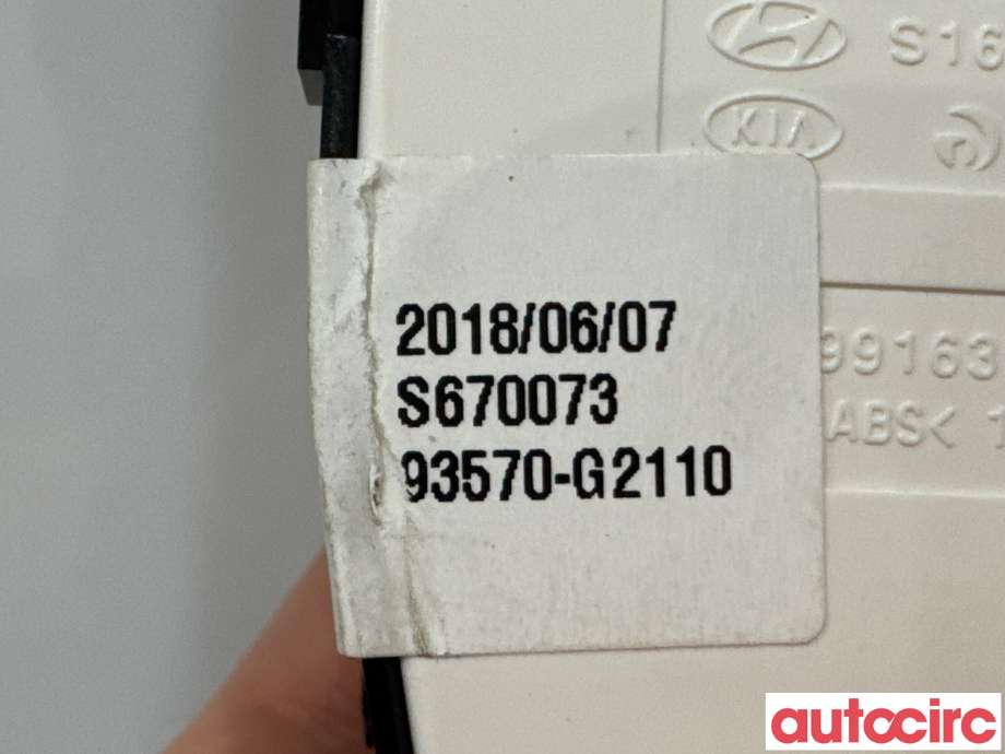 Bryter ruteheis til Hyundai Ioniq Electric 2016-2019 (Fase 1) (HYUNDAI|93570G21104X||93570-G2110)