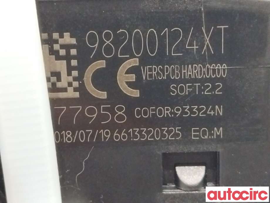 Bryter combi til Peugeot Partner 2015-2019 (Type II, Fase 2) (PEUGEOT|98062240XT|98200124XT)