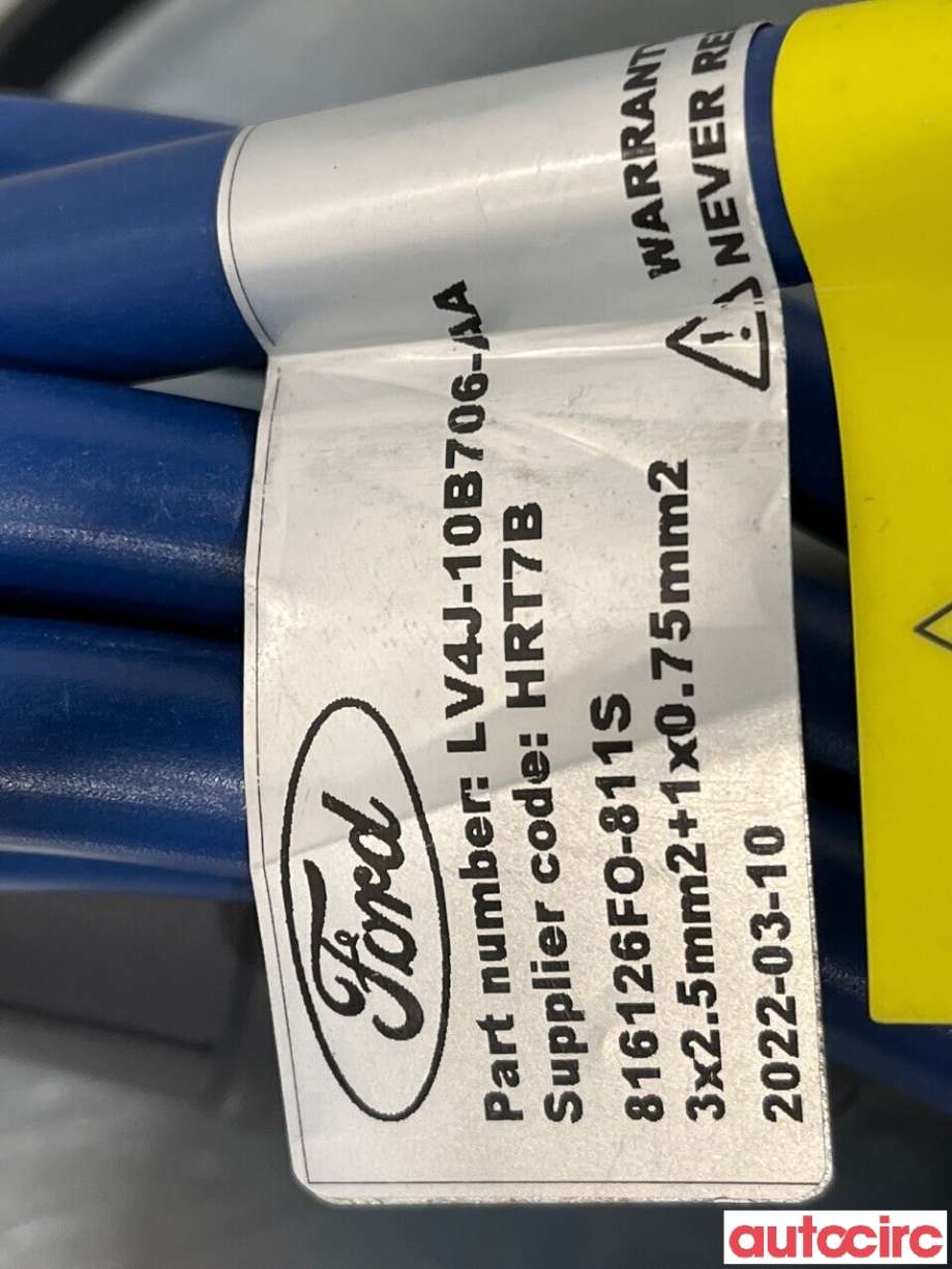 Batterilader kabel til Ford Kuga 2019-->> (Type III)  (FORD|2493183|LV4J-10B706-AA)
