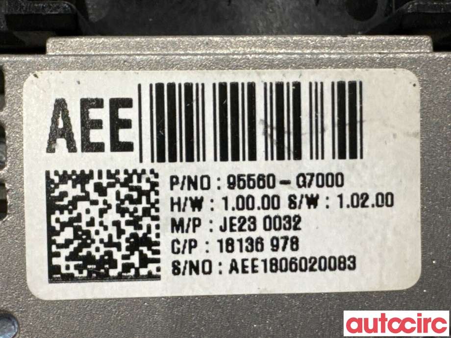 Diverse deler til Hyundai Ioniq Electric 2016-2019 (Fase 1)  (HYUNDAI|95560G7000|WC-LP02|95560-G7000)