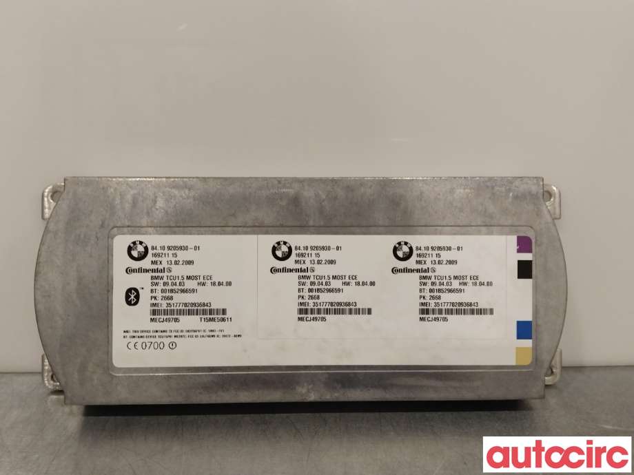 Styreenhet bluetooth til BMW X6 2008-2014 (E71/E72) (E71/E72) (BMW|84109231093|84109205930)