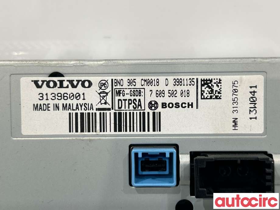 Instrument kjørecomputer til Volvo V60 2010-2013 (Type I, Fase 1) (VOLVO|36001980|31357075)