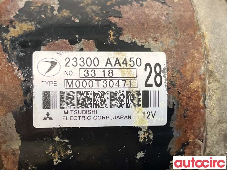 Starter til Subaru Forester 2002-2005 (Type II, Fase 1)  (SUBARU|23300AA450|M000T30471)