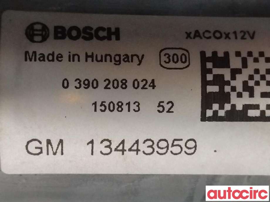 Viskermotor bakrute til Opel Corsa E 2015-2019 (OPEL|13443959)
