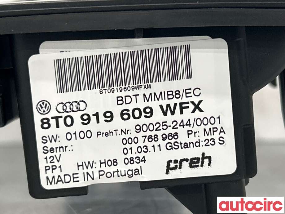 Bryter diverse til Audi A4 2007-2014 (Type IV) (B8) (B8) (AUDI|8T0919611|8T0919609WFX)