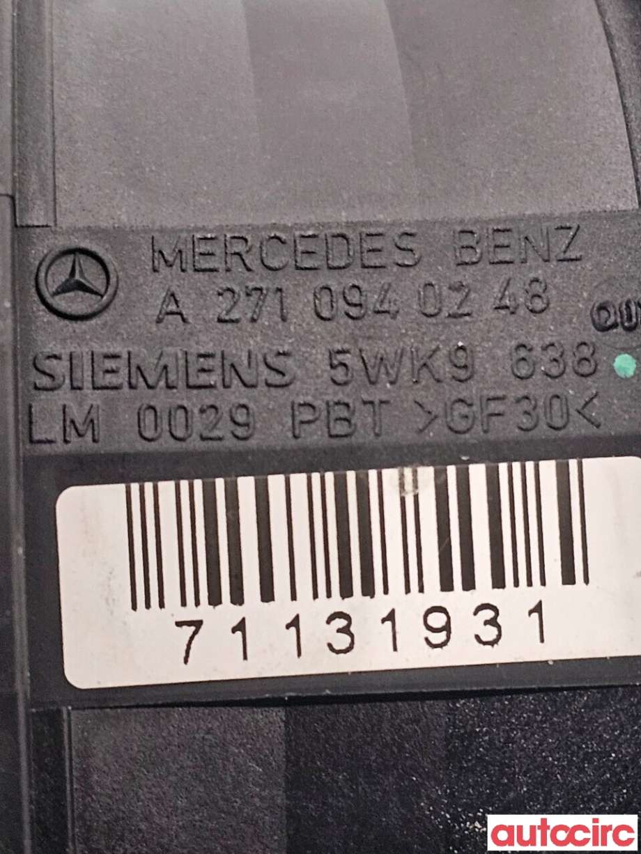 Luftmengde/luftmassemåler til Mercedes E-Klasse 2002-2006 (Fase 1) (W211) (W211) (MERCEDES|A2710940248|5WK9638)