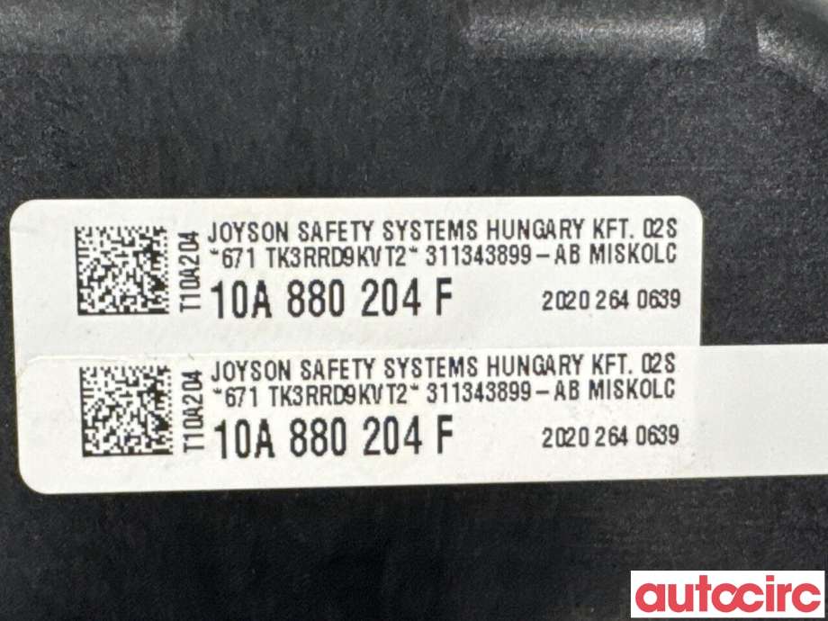 Airbag passasjer til VW ID.3 2020-->> (VOLKSWAGEN|10A880204F|20202640639|10A880204H)
