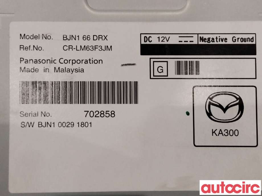 Styreenhet diverse til Mazda 3 2013-2016 (Type III, Fase 1) (MAZDA|BJN166DRXB|CR-LM63FJM|BJN1-66-DRX)