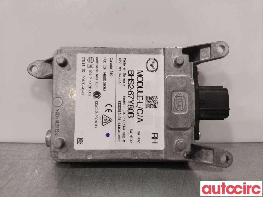 Sensor radar til Mazda 3 2013-2016 (Type III, Fase 1)  (MAZDA|BHS2-67-Y80F|6PZ011045-23|BHS2-67Y80B)