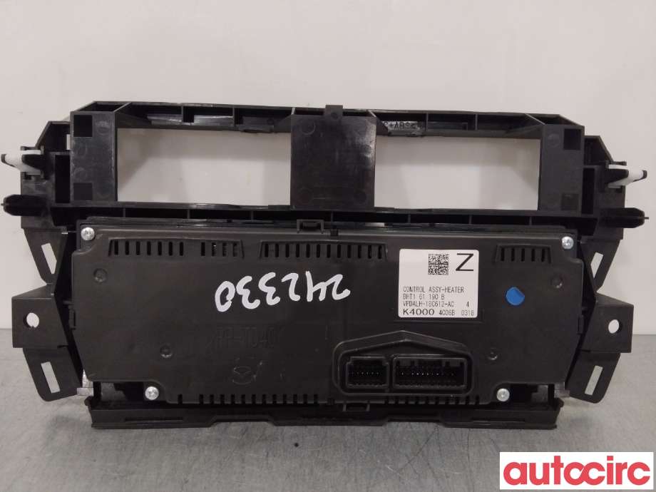 Varmeapparat betjening til Mazda 3 2013-2016 (Type III, Fase 1)  (MAZDA|BHT1-61-190F|VPDALH-18C612-AC|BHT1-61-190-B)