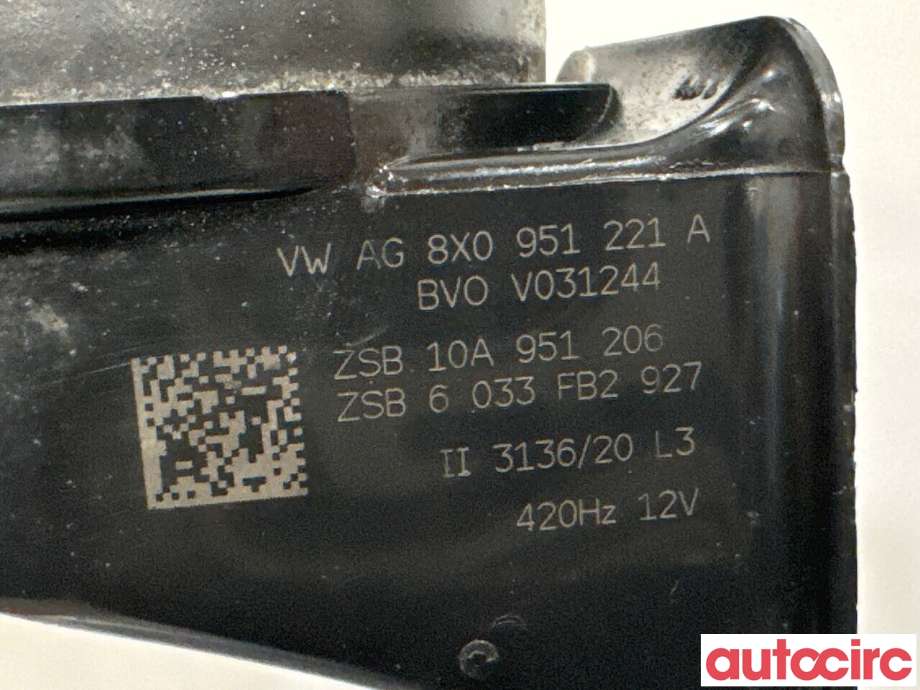 Horn/signalhorn til VW ID.3 2020-->>  (VOLKSWAGEN|8X0951221A|)