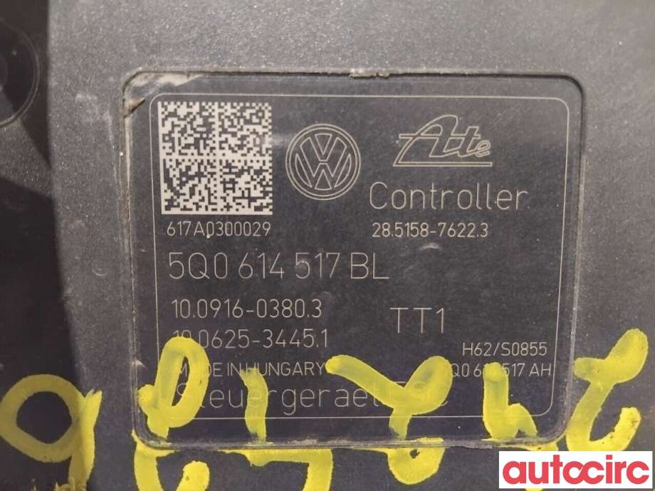 ABS sentral til VW e-Golf 2017-2020 (Fase 2)  (VOLKSWAGEN|5Q0614517DB|100916-03803|5Q0614517BL)