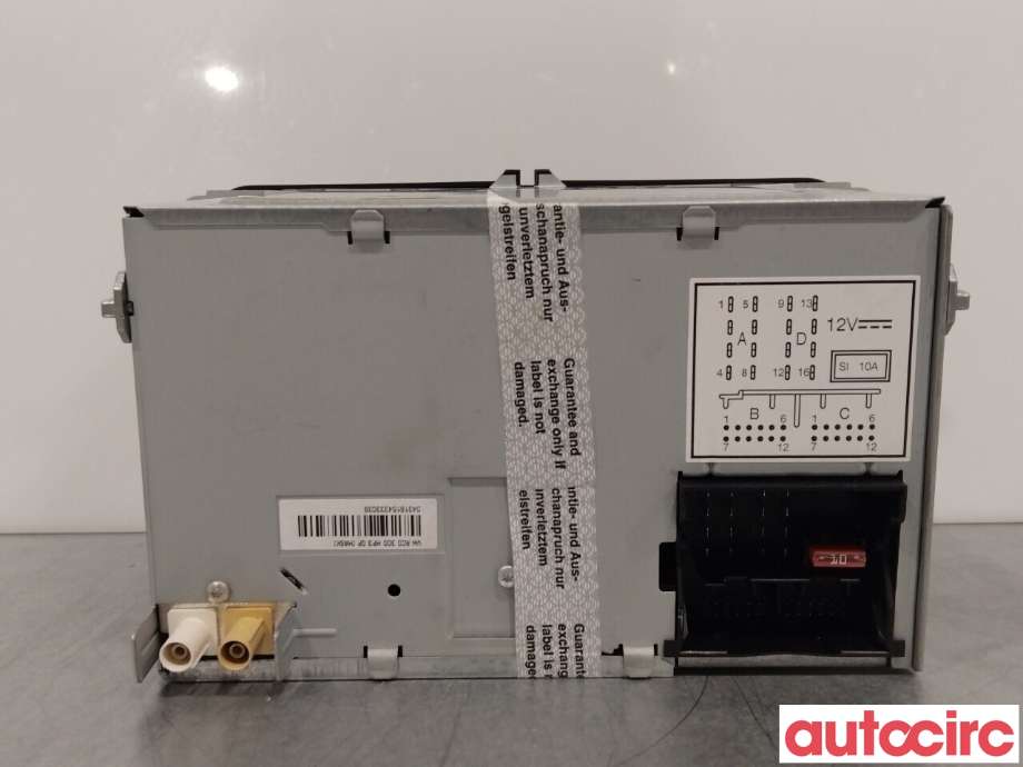 Bilstereo til VW Golf, Plus/Cross 2005-2009 (Fase 1)  (VOLKSWAGEN|5M0035186C|)
