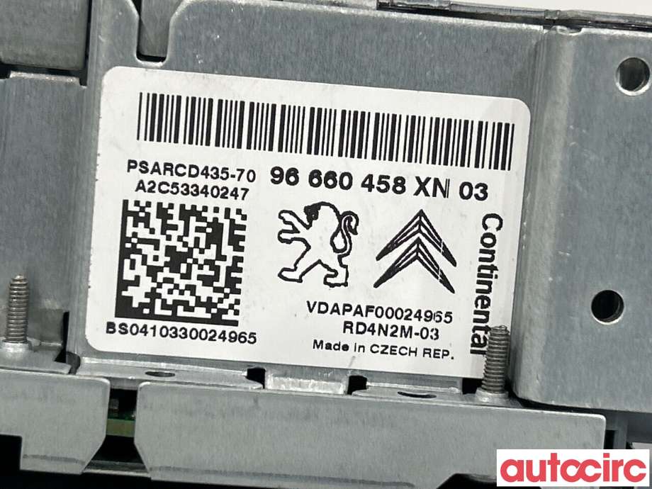 Bilstereo til Peugeot RCZ 2010-2015  (PEUGEOT|16077679XN|6574QW|96660458XN)