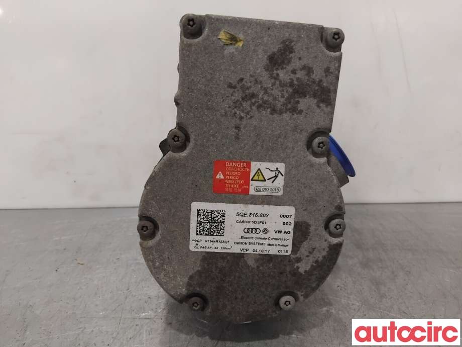 Aircondition kompressor til VW e-Golf 2017-2020 (Fase 2)  (VOLKSWAGEN|5QE816803|CA600F5D1F04|5QE816803L)