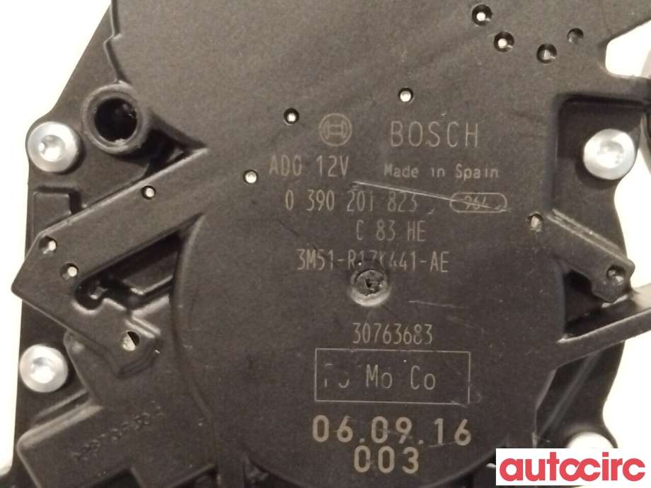 Viskermotor bakrute til Ford Focus 2004-2007 (Type II, Fase 1)  (FORD|1689913|0390201823|3M51-R17K441-AG)
