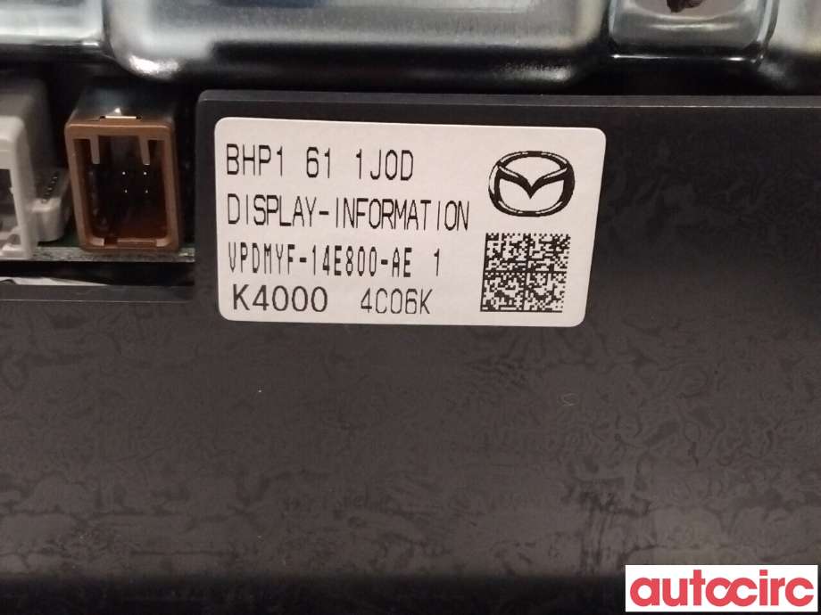 Instrument kjørecomputer til Mazda 3 2013-2016 (Type III, Fase 1) (MAZDA|BHP1-61-1J0E|VPDMYF-14E800-AE|BHP161J0D)