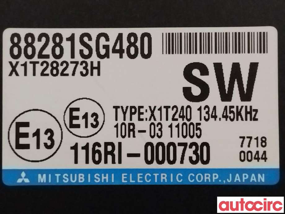 Styreenhet diverse til Subaru Forester 2013-2019 (Type IV)  (SUBARU|88281SG480)